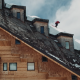 ski sur les toits